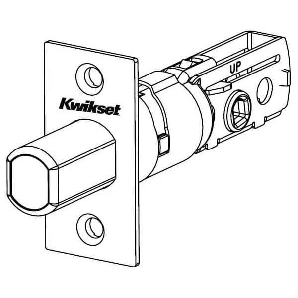 UL Square Corner Adjustable Deadbolt Latch Bright Chrome Finish